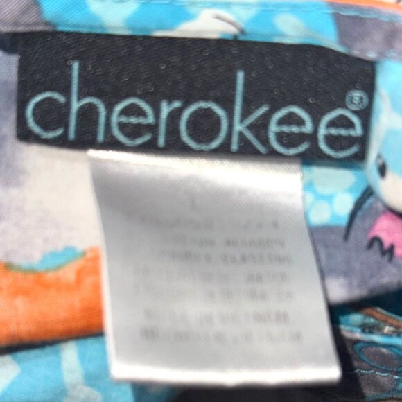 Dog Print Long Sleeve Shirt By Cherokee 100% Cotton Casual Relaxed Fit Size L - Picture 2 of 6